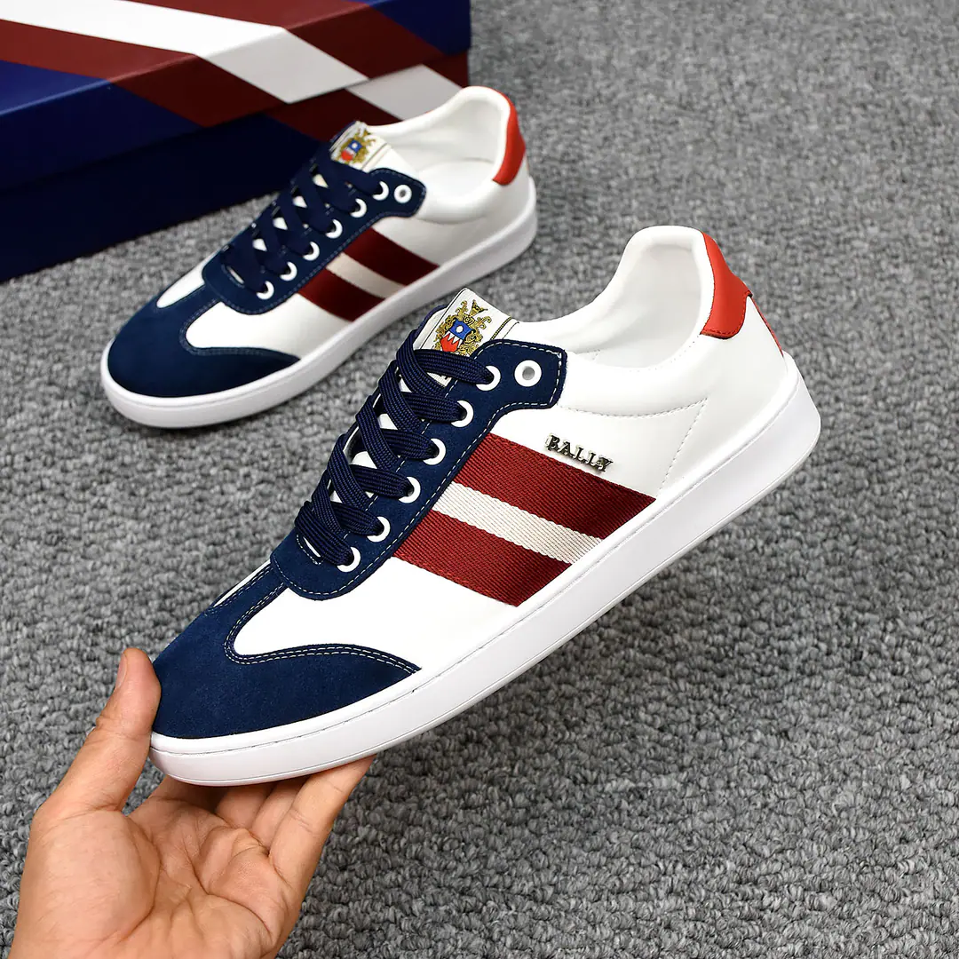 P👟👟👟BALLY/Barry's new leisure shoes., ♪ ♪ Elegance and innovation ♪. Big-end brand.LogoMark, Morten is a great man., The shoe tongue has a branded letter logo., No undisclosed description of brand style.！The rubber floor.！♪ And the upper feet are soft and comfortable ♪！38-44（45Do it.）