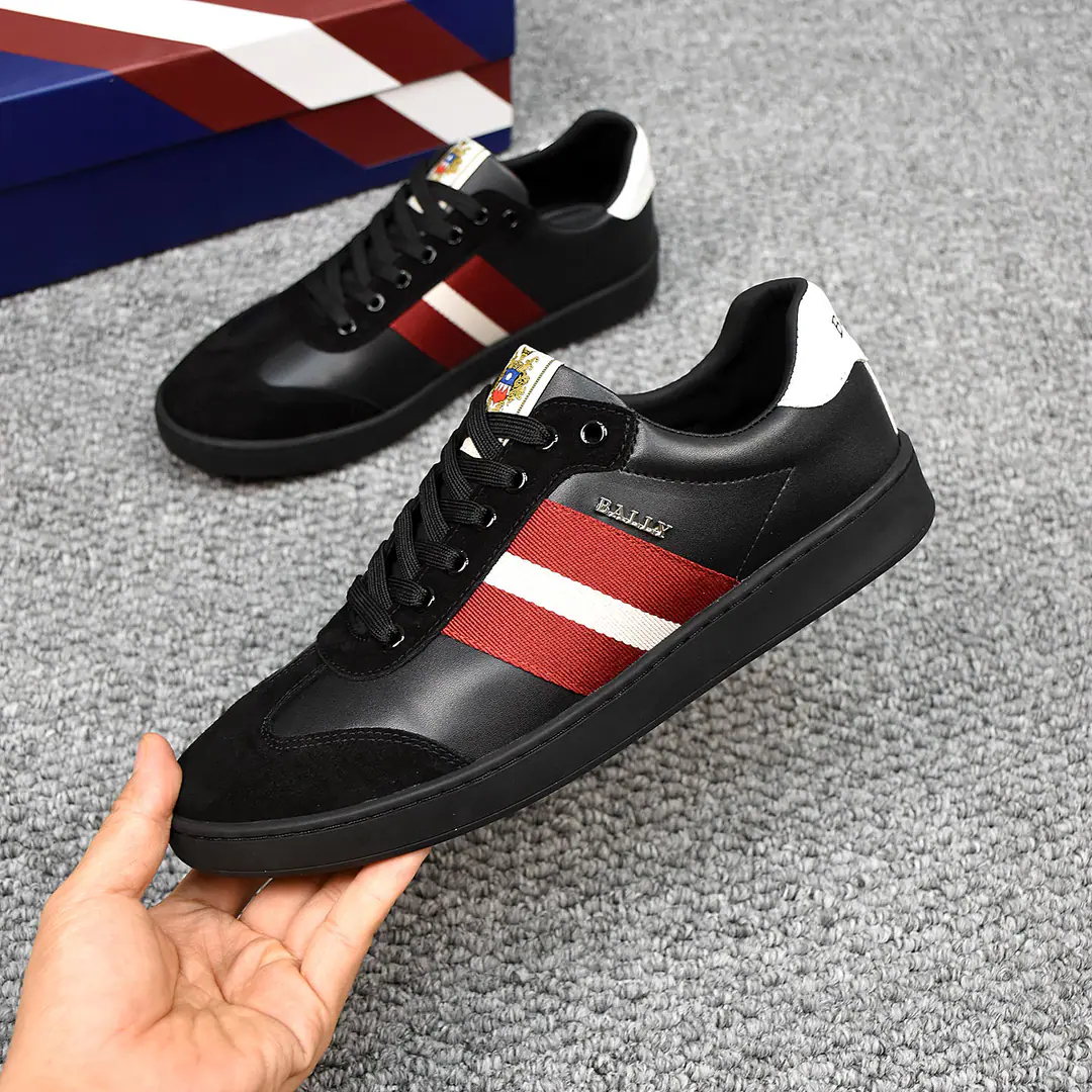 P👟👟👟BALLY/Barry's new leisure shoes., ♪ ♪ Elegance and innovation ♪. Big-end brand.LogoMark, Morten is a great man., The shoe tongue has a branded letter logo., No undisclosed description of brand style.！The rubber floor.！♪ And the upper feet are soft and comfortable ♪！38-44（45Do it.）