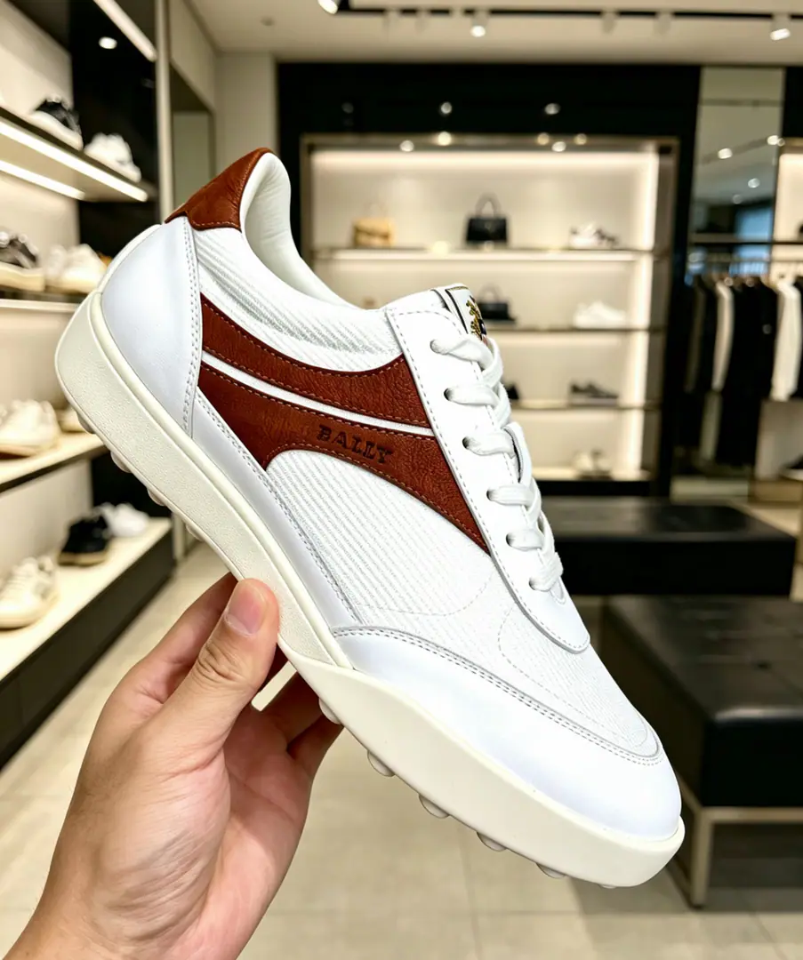 【 BALLY】Barry. High-end quality Original List🔍🔍Leisure sports shoes Shoe.: Imports🔝Napa Skin., Car-travage process, A little anti-feathers..Shoe tongue.. The Chou-Bo brand of Silken.logo Uchi.: Water-tied cow skin. Otsumi!: Super light-strength-resistant.·Rubber. Combination of double-coloured large bottom Super-high-quality control.·- I'm doing a little work.: Highlight(High-end·- How expensive.·Slot) Size: 39-44（38, 45, Make a reservation.)