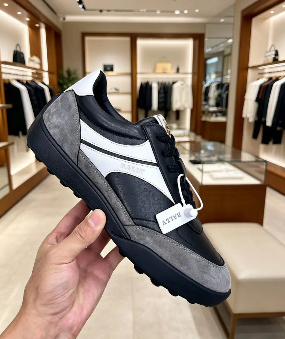 【 BALLY】Barry. High-end quality Original List🔍🔍Leisure sports shoes Shoe.: Imports🔝Napa Skin., Car-travage process, A little anti-feathers..Shoe tongue.. The Chou-Bo brand of Silken.logo Uchi.: Water-tied cow skin. Otsumi!: Super light-strength-resistant.·Rubber. Combination of double-coloured large bottom Super-high-quality control.·- I'm doing a little work.: Highlight(High-end·- How expensive.·Slot) Size: 39-44（38, 45, Make a reservation.)