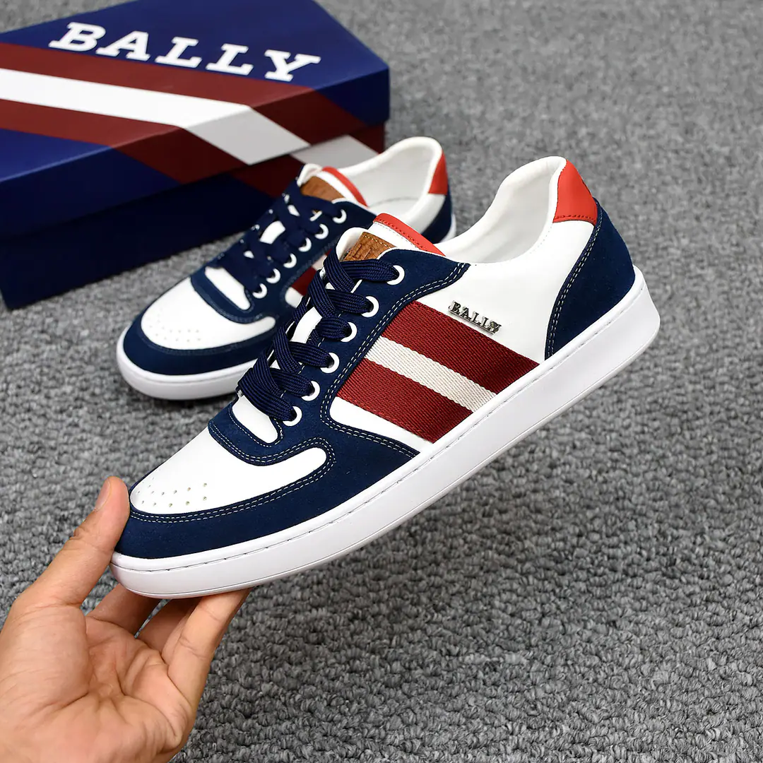 P👟👟👟BALLY/Barry's new leisure shoes., ♪ ♪ Elegance and innovation ♪. Big-end brand.LogoMark, Morten is a great man., The shoe tongue has a branded letter logo., No undisclosed description of brand style.！The rubber floor.！♪ And the upper feet are soft and comfortable ♪！38-44（45Do it.）