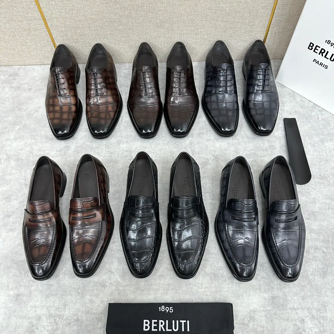 💋💍Berlut* Brute. The new man is hand-swipedled with his platter shoes. A simple-ass driver's shoe. Select quality imported crocs to press their shoes. Hand-swipe process processing effects Semi-steak cooling process The atmosphere of the ancient plain. Shows the skin quality in a very fine way. Same-skinned leather strip💋💍Berlut* Brute. The new man is hand-swipedled with his platter shoes. A unique source., A simple-ass driver's shoe. Select quality imported crocs to press their shoes. Hand-swipe process processing effects Semi-steak cooling process The atmosphere of the ancient plain. Shows the skin quality in a very fine way. Same-skinned leather strip decoration More manual. Inreben dyes the cow skin. Real rubber mixes are super smooth. A pair of shoes with a good art style. With the original private modeling shoes. Original custom package sale！ Standard leather shoe code number: 39～44#（38.45Do it.）Batch