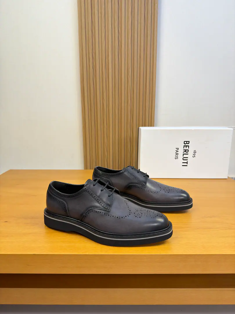 【 Berluti】Borrutti.(Brute.) High-end quality Original List·- It's a leather shoe. Shoe.: Imports🔝Import all the skins of the calf..Pure manual color modification process, Laser hole. Uchi.: Water-tied cow skin. Otsumi!: It's so light.TPUBubbles·Rubber. Combination to the base Super-high-quality control.·- I'm doing a little work.: Highlight( High-end·- How expensive.·Slot ) Size: 39-44（38, 45, 46, Make a reservation.)·BLT0155