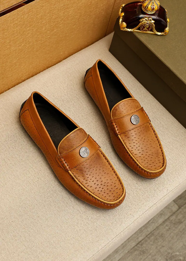 💐BVMen with shoes.®【BOTTEGA VENETA 】New money from the official network. One-to-one. ⚠Italian cow skins.➕Bull.🐂Pioneer.. I'm driving with my shoes. Synchronize cabinets Size 39-44（38.45🉑️Custom)