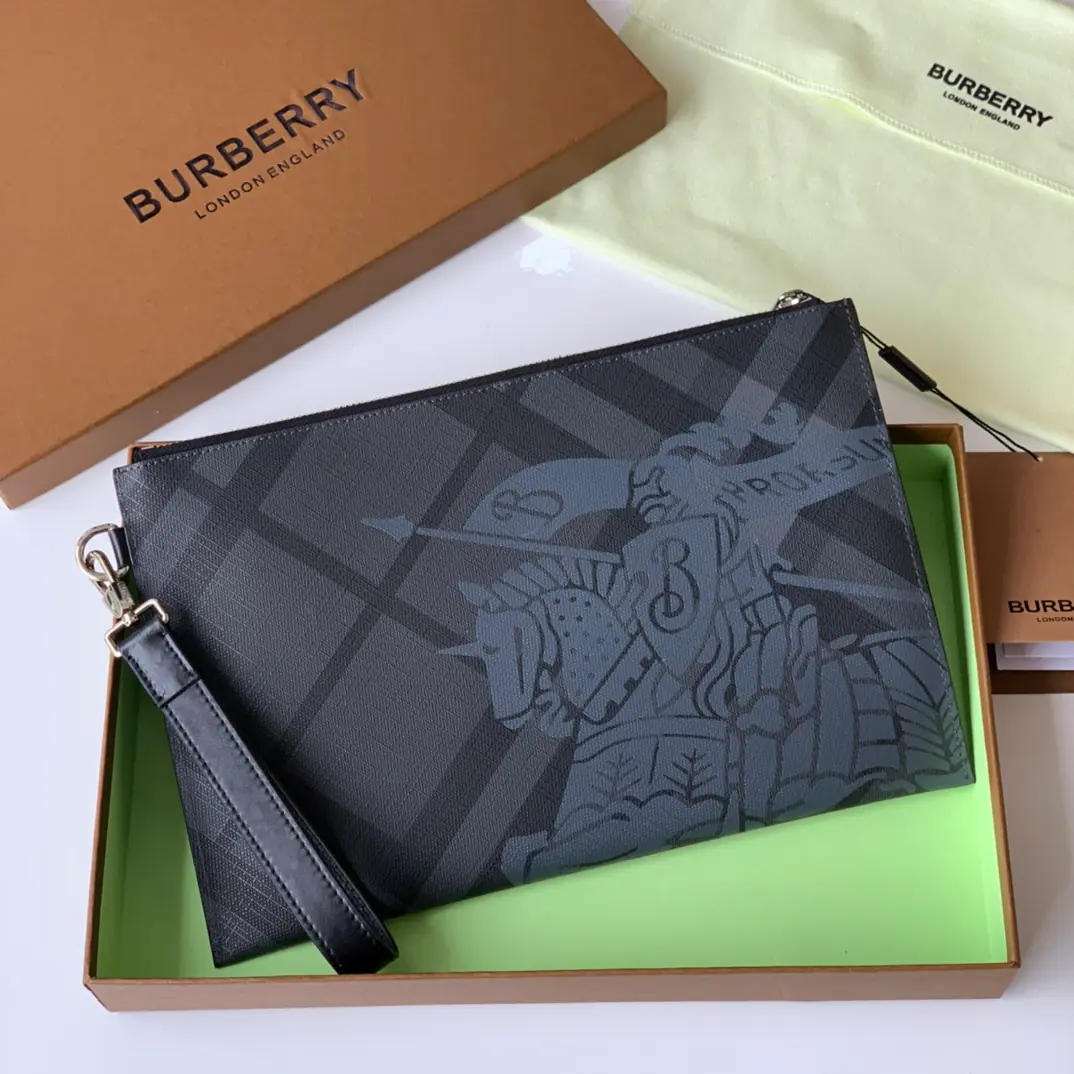 London Gretchen zipper to take the bag. ➰【B•Home.】Original Single🇮🇹～～ 🎉👉Use imported pear skin, A very delicate layout can easily be placed in the briefcase.💼Or inside the travel bag., And it can accommodate the tablet easily.💻, 💋Physical shoot📷, 🆔🆔80060731Charcoal Grey, Dimensions30cm*19.5cm
