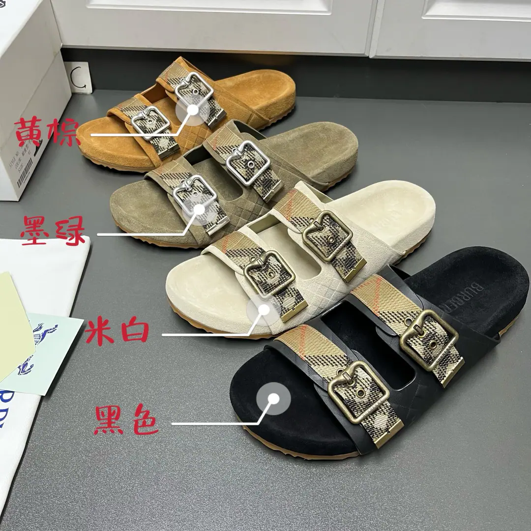 BurberryNew slippers. Four.
