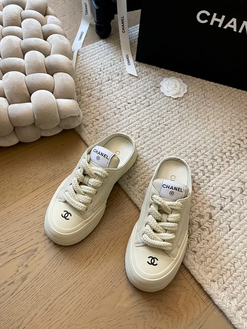 Chanel 24KThick-deck sneakers series！ Top Version！Little Fukuo. Thick5cm Foot second change. The shoe is imported into the skin of the cow. The inside sheep. Basebook customTPU Codes: 34-41 Customize or not change