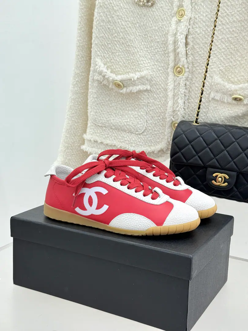 🏧𝗖𝗛𝗔𝗡𝗘𝗟Leisure sports. Shoes face customize calf skins with original The insides are all sheep's skin. Original Opener CustomTPUOtsumi! Size: 35-41 [40.41Custom]