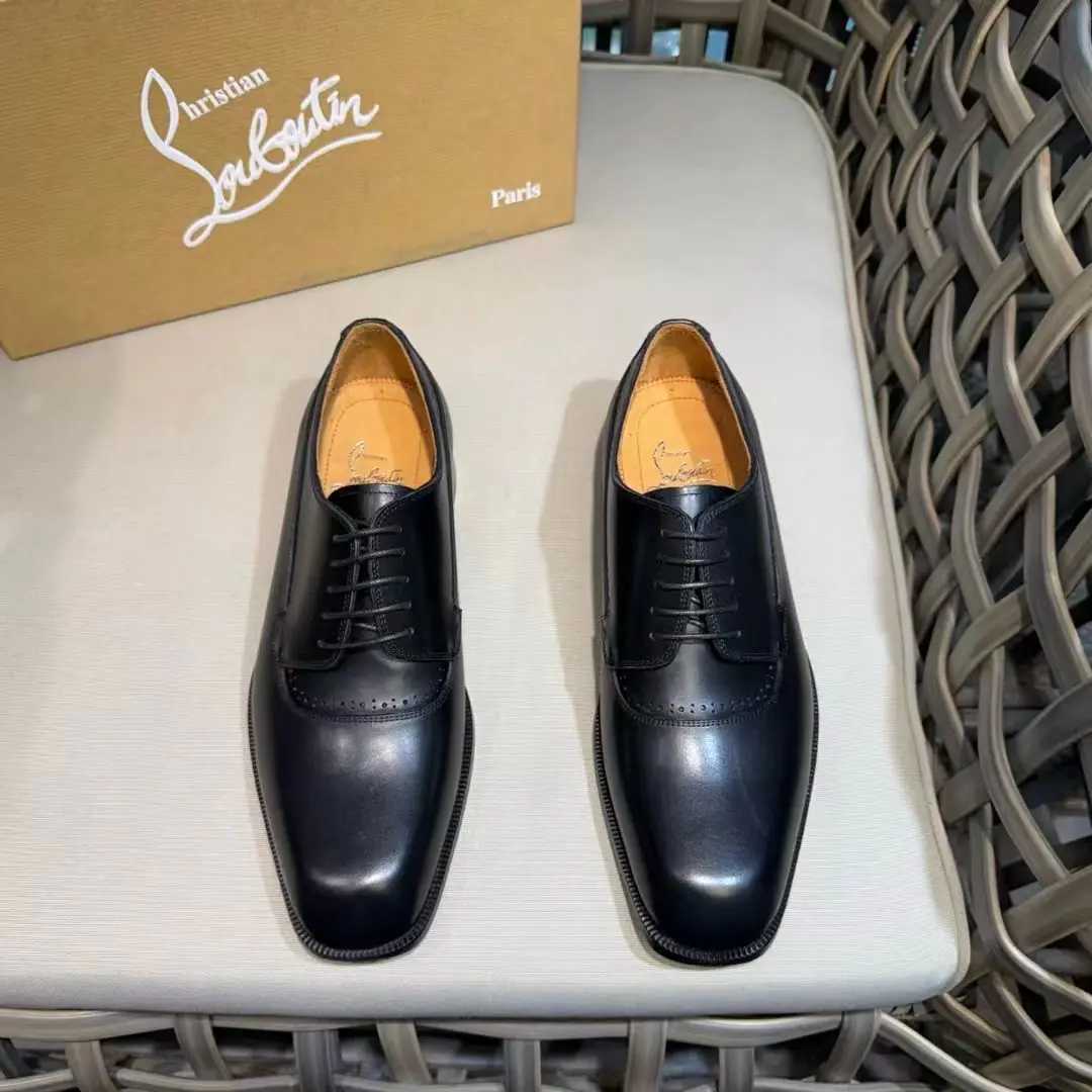 Numbering65505 Christia*.Loubouti*🆑High-end man business leather shoes.｜Classic red shoes.｜Original import of head-level cattle skin｜Marked nail decoration｜In the skin of the watered cow.｜Italian imports of red cow skins｜High-end luxury｜It's a perfect interpretation of fashion., Sunshine., It's a style., It's for every occasion. Size: 39-44（38.45.46Do it.）