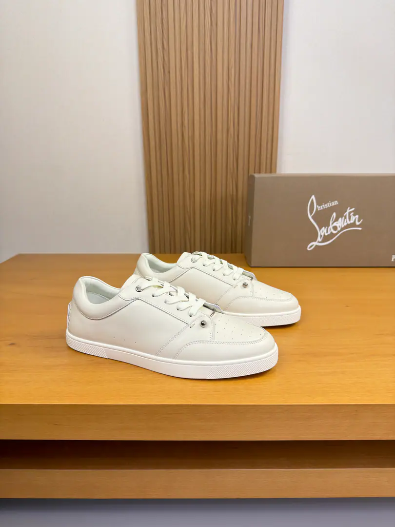《Christian Louboutin》CLChristy. High-end quality Original List·Leisure sports shoes Shoe.: Original🔝Napa Skin., Back with the manual stitching of Mark's line., Brand Metal Button Decoration Uchi.: Water-tied cow skin. Otsumi!: It's so light.TPR·Rubber. Double-coloured base Super-high-quality control.·- I'm doing a little work.: Highlight(High-end·- How expensive.·Slot) Size: 39-44（38, 45, 46, Make a reservation.)·01462