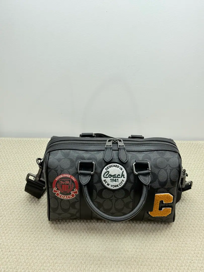 【Original factory skin】【Packaging】. coachVenturerBail bag, Boston. CY The classic male-female package with the badge and the plaque., - It's a good fashion..Dimensions27×16.5×13.5