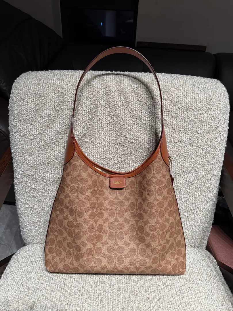 【Original factory skin】【Packaging】 【Right Wrap-up-line】. COACH/Cork!CFR17 Ma'am.BROOKLYN Brooklyn.34Single shoulder bag.hobo- I'm on duty., Built-in buttons., Magnetic button opening, Vertical Length32cmHand handle., 34.5cm（Long）x32.5cm（High）× 10cm（Kuan）