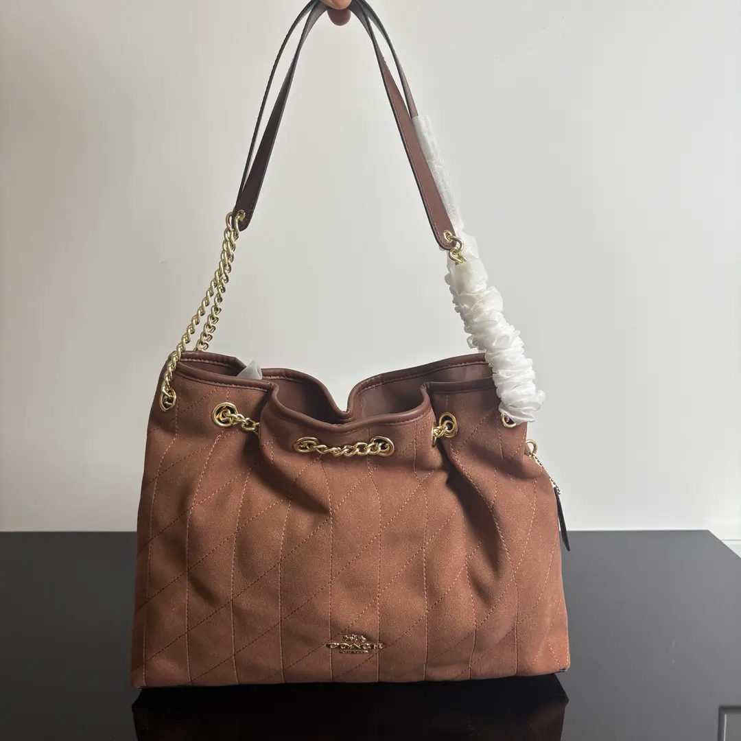 【Packaging】【Original plant level】 【New paragraph】CoachUlrich Orie. EVELYNAutumn bag chain with polished wax skin, skinCCZ80Dimensions:Long34cm×High25cm×Kuan11cm