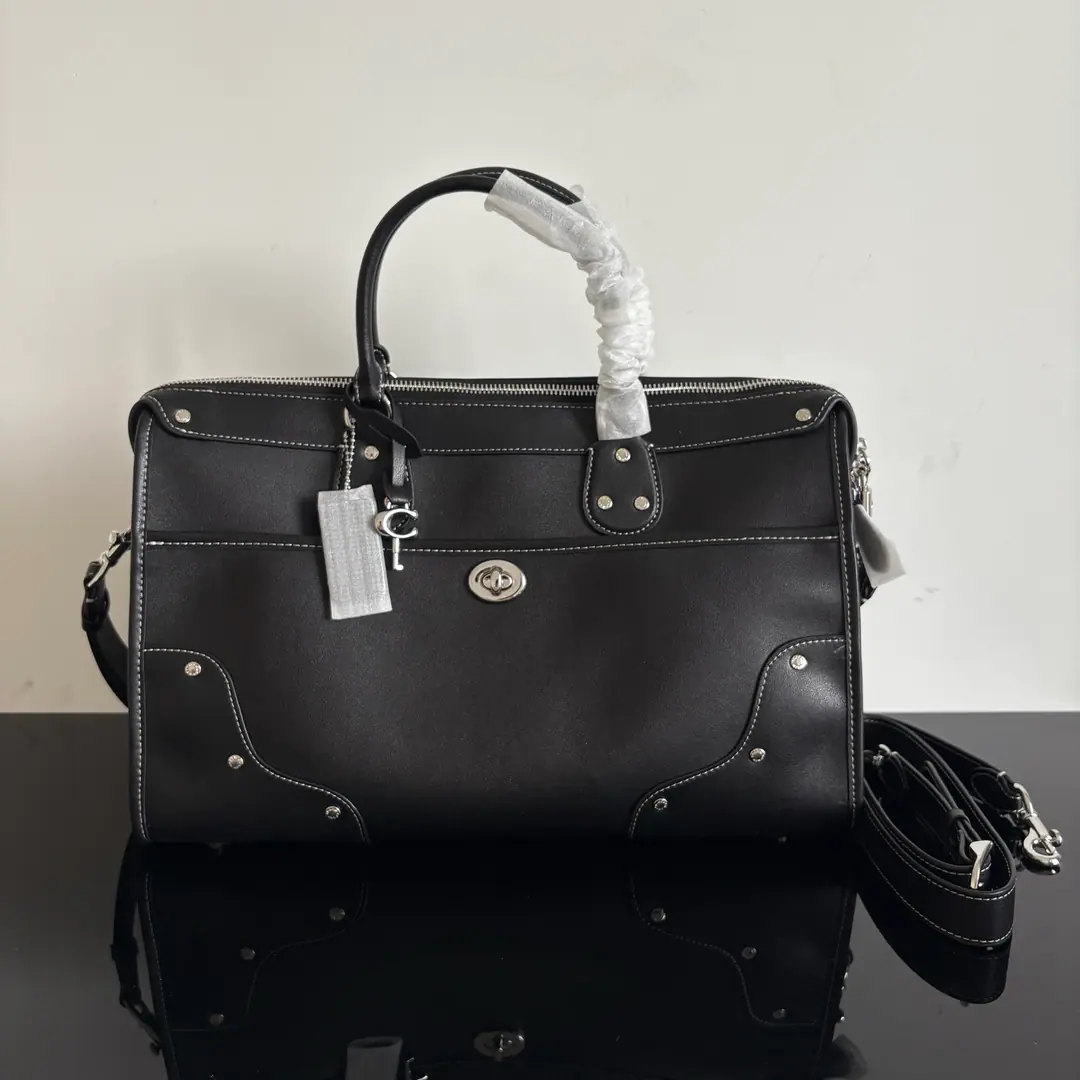 【Original factory skin】【Packaging】 【New paragraph】COACH/Mrs. Cork.RHYDER SATCHEL 38# A bag with a slanted bag #CFN67L Dimensions:38*23*13