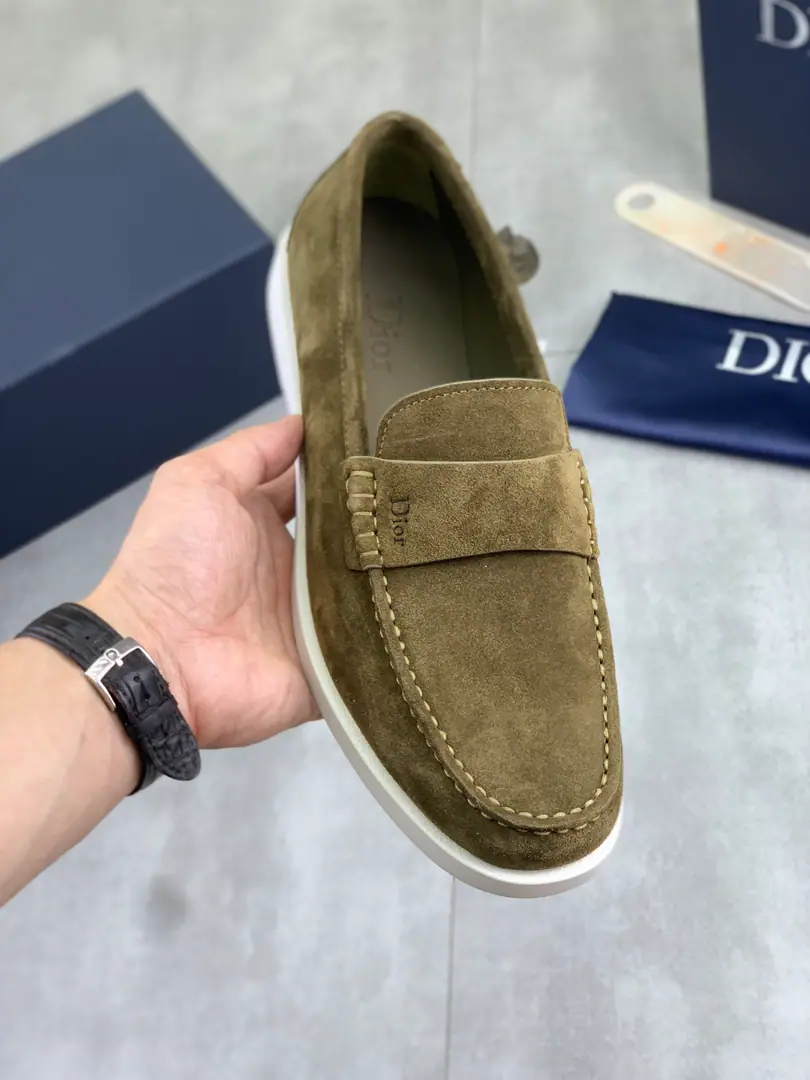 Plant prices Real value High Version 💎💎💎Dior Dio. Original bean shoes.！Top Italian sub-purchase！Men's business shoes., The original shoe face imports the cow skin., It's very impressive., Gentle., Into the inside, watered cow skin., Top Italian original rubber base, First-class work., Top quality！Size: 39-44（38 45Do it.）5️⃣Colour Optional