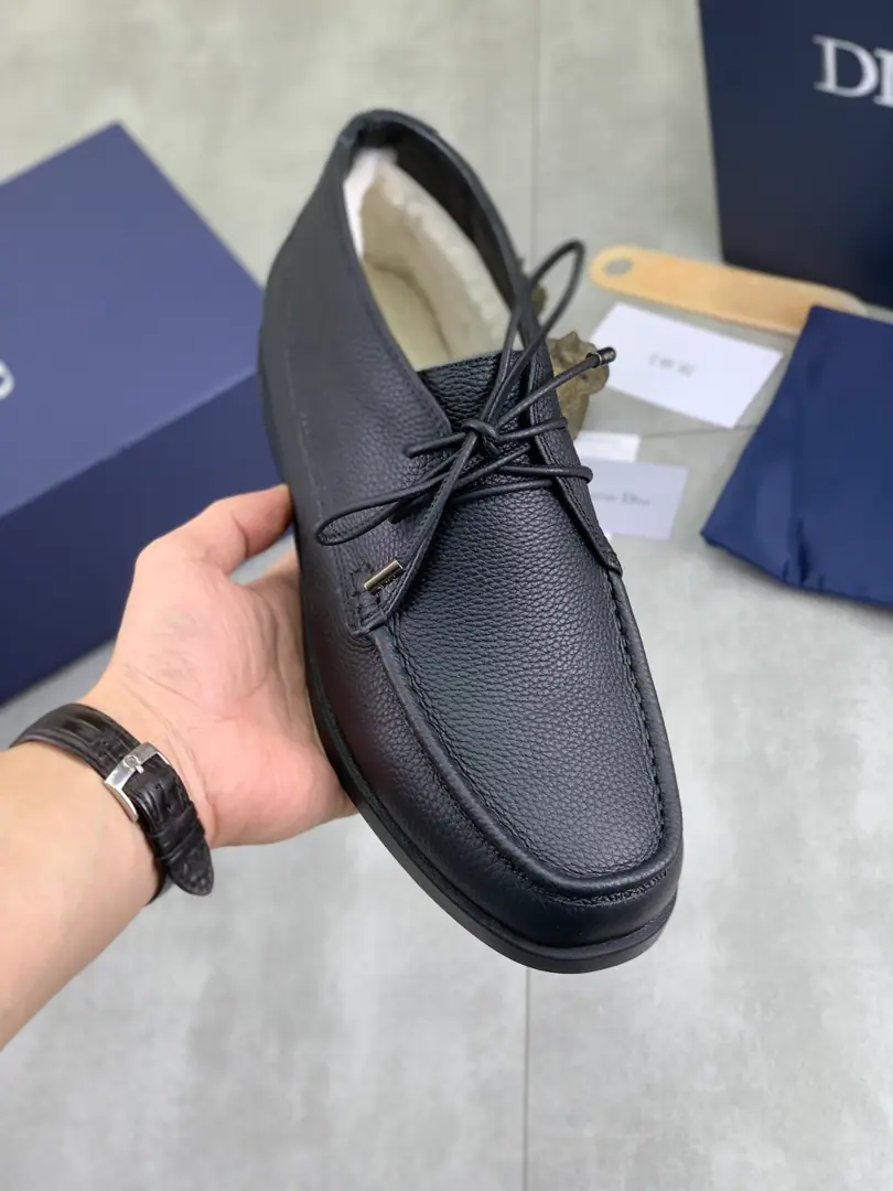 Plant prices ⚽️ In the wool. High Version 💎💎💎Dior Dio. Original！Top Italian sub-purchase！Men's Coco Business Leisure Shoes, The original shoe face imports the cow skin., It's very impressive., Gentle., Inside, we use warm wool., Top Italian original rubber base, First-class work., Top quality！Size: 39-44（45Do it.）