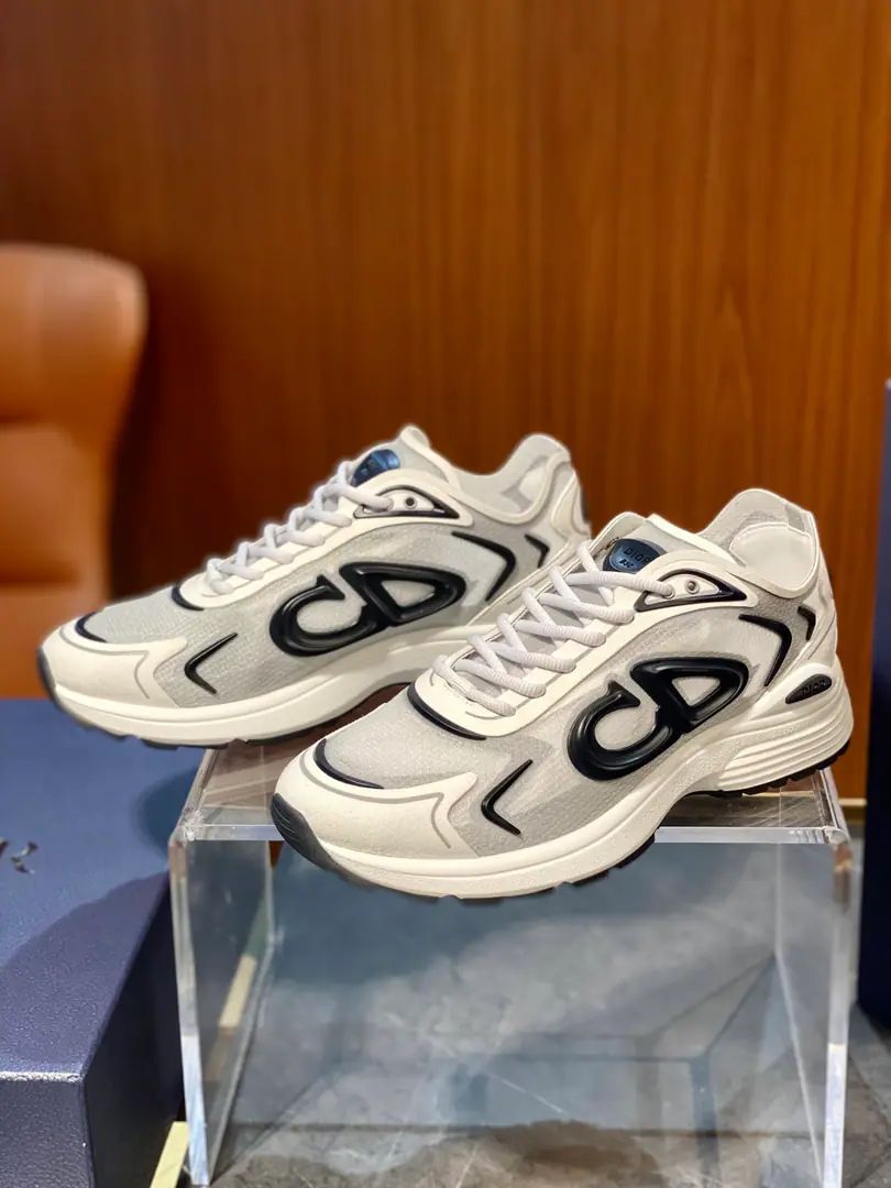DIORDio.B30 Countdown Technical sports shoes ♞size. 39~46 Translucency N30 NYR technical fabric and grey rubber