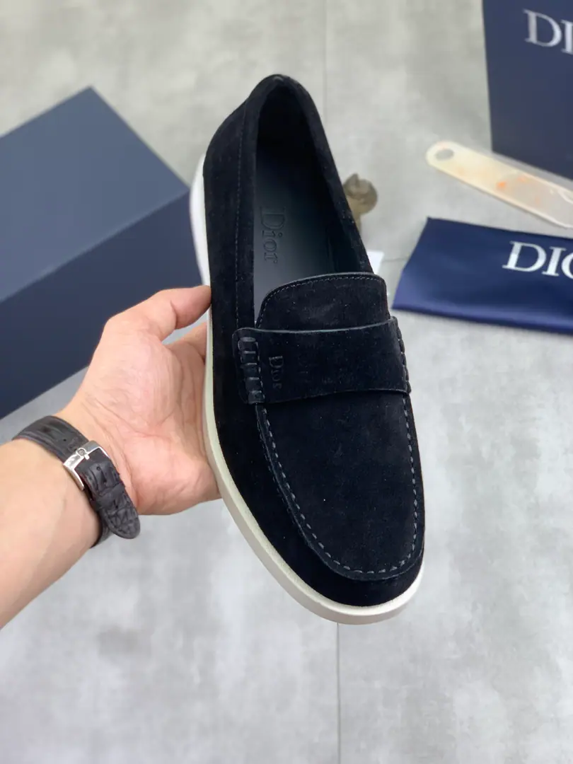 Plant prices Real value High Version 💎💎💎Dior Dio. Original bean shoes.！Top Italian sub-purchase！Men's business shoes., The original shoe face imports the cow skin., It's very impressive., Gentle., Into the inside, watered cow skin., Top Italian original rubber base, First-class work., Top quality！Size: 39-44（38 45Do it.）5️⃣Colour Optional