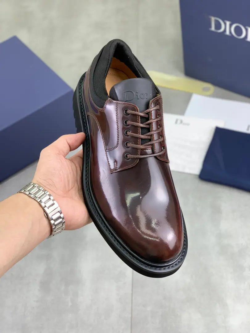 Plant prices ⚽️ Top Version 💎💎💎Dior Dio. Original！Top Italian sub-purchase！Men's business shoes., The original shoe face imports the syrup of the syrup., It's very impressive., Gentle., Into the inside, watered cow skin., Top Italian original bubble bottom, First-class work., Top quality！Size: 38-44（45Do it.）Black The wine and red is optional.