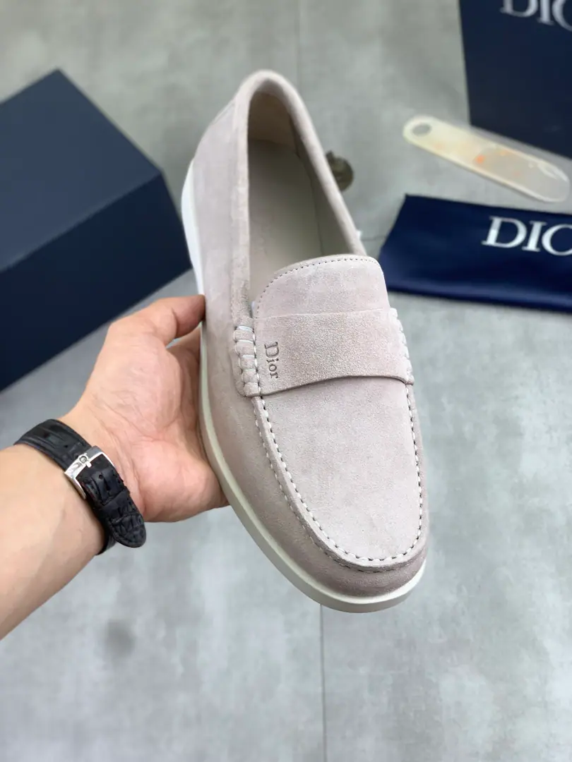 Plant prices Real value High Version 💎💎💎Dior Dio. Original bean shoes.！Top Italian sub-purchase！Men's business shoes., The original shoe face imports the cow skin., It's very impressive., Gentle., Into the inside, watered cow skin., Top Italian original rubber base, First-class work., Top quality！Size: 39-44（38 45Do it.）5️⃣Colour Optional