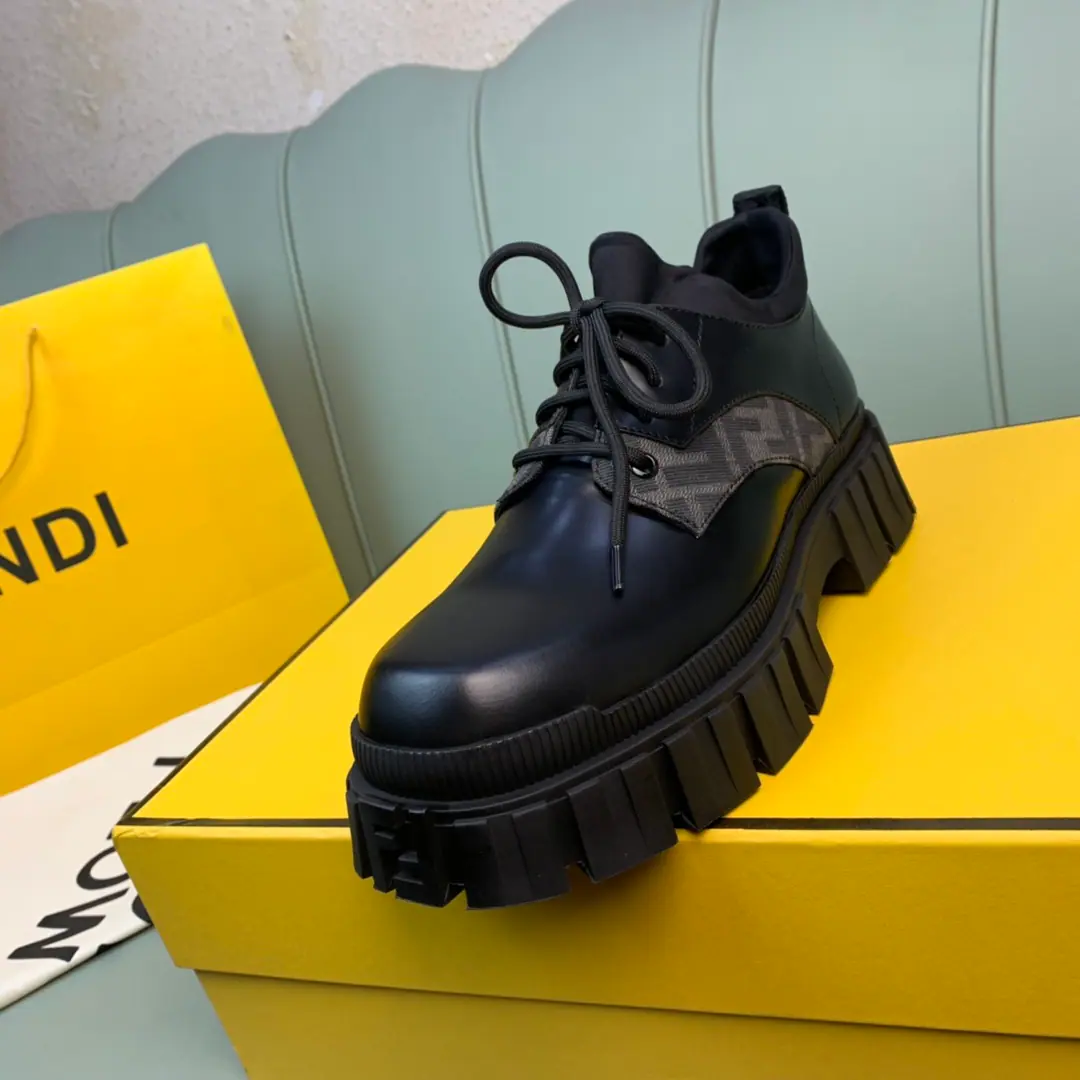 Plant FENDI.Fendi! 2021Men's thick shoes..Black and oxen., Bulls.. Original MonoQuality, 1:1Repeat✔️ Size:38-44（38.45Do it.）