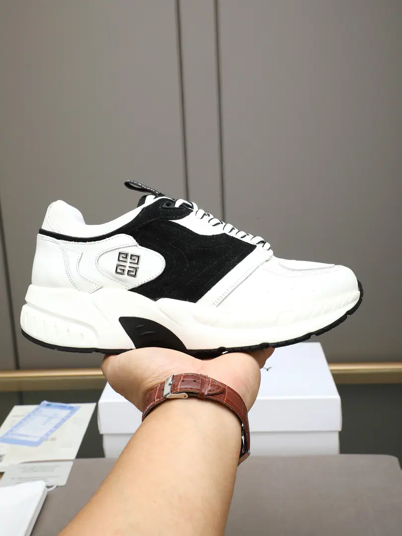 P Givench*.Kifani men's thick, leisure shoes., Made from imported cow skins and web-linked, Color Design, Shoe tongue brand.logoDecoration, Stereo-complex sutures！The network is very comfortable.！Size: 38-44（45Do it.）