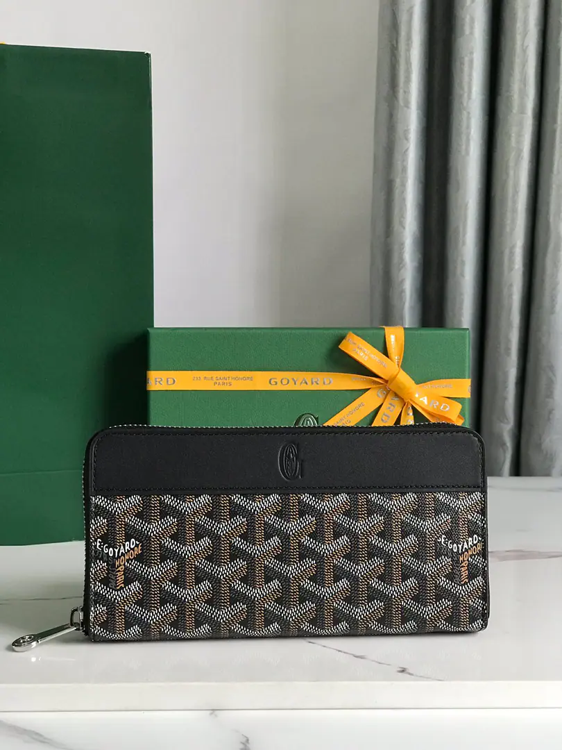 【Koji.)】NewMATIGNON Long-sized wallet., Organisation12A knob., Central zipper pocket and two large storage cells., Cards, Paper bills, Coins and other daily documents, Cotton tarpaulin.&A little light-faced cow.➕Yellow goats' skins lined up.. Dimensions: 20*11*2.3cm