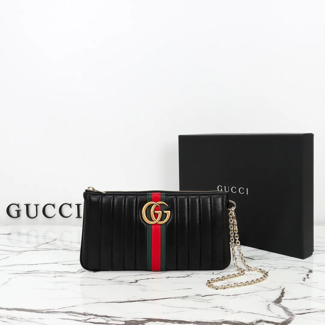 🌟🌟GUCCICounter Quality, Original factory skin, ParagraphA X2Kpi Green Red🎈🎈🎈Dimensions: Kuan26xHigh13xDeep1.5cm. 🎉🎉🎉Out-of-pocket shipment！