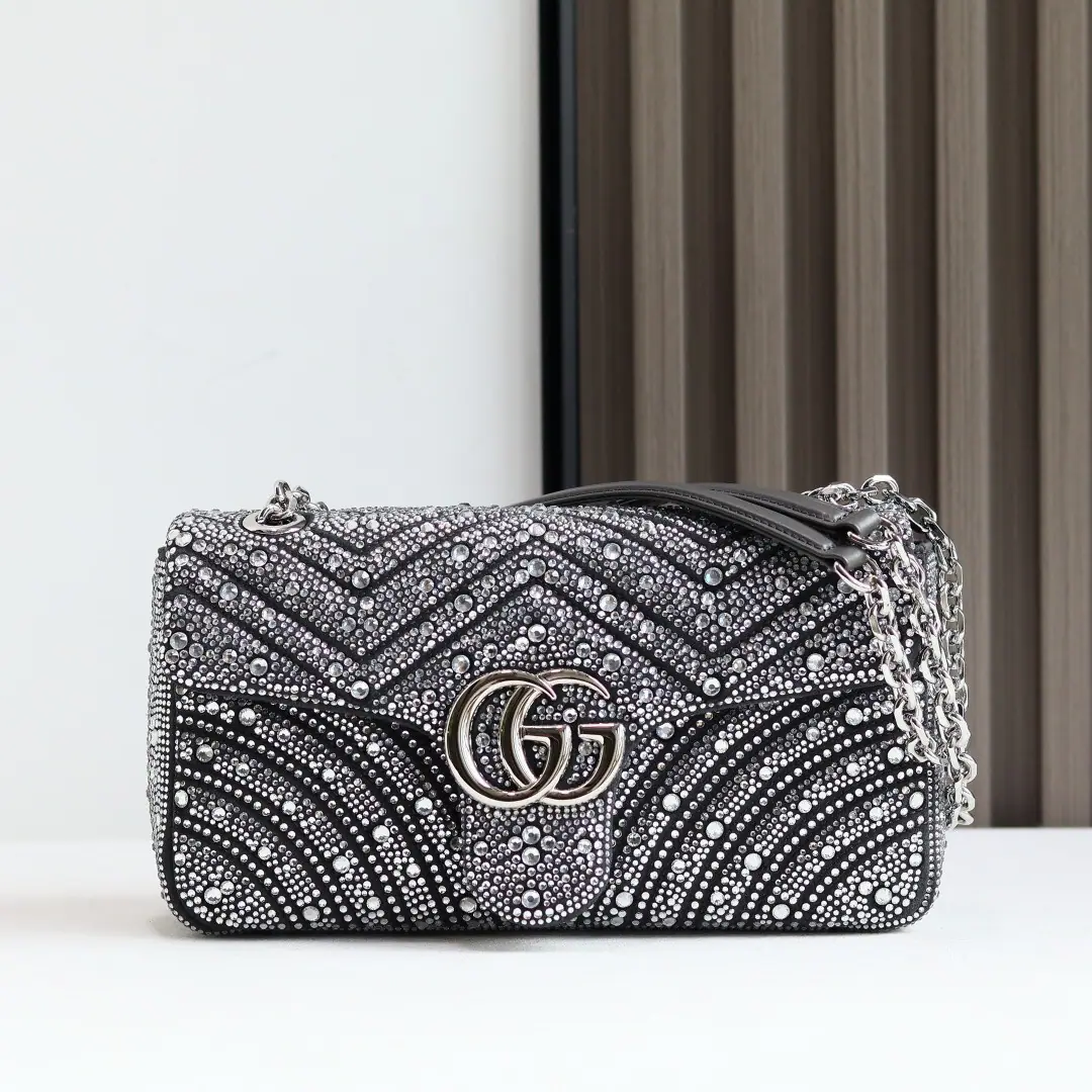 🌟🌟GUCCICounter Quality, Original factory skin, Paragraph837267- The diamond.🎈🎈🎈Dimensions: Kuan26xHigh15xSide Wide7cm. 🎉🎉🎉Out-of-pocket shipment！