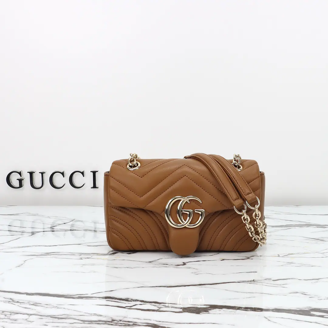 🌟🌟GUCCICounter Quality, Original factory skin, Paragraph837280Brown leather.🎈🎈🎈Dimensions: Kuan22xHigh12.5xSide Wide6cm. 🎉🎉🎉Out-of-pocket shipment！