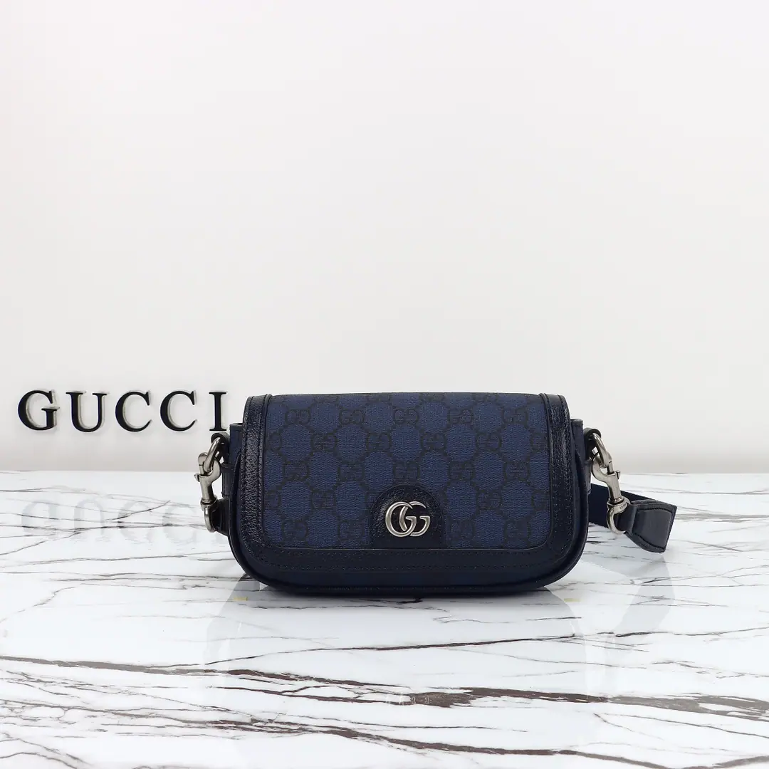 🌟🌟GUCCICounter Quality, Original factory skin, Paragraph795466Deep blue morphine.🎈🎈🎈Dimensions: Kuan18.5xHigh10xSide Wide5.5cm. 🎉🎉🎉Out-of-pocket shipment！