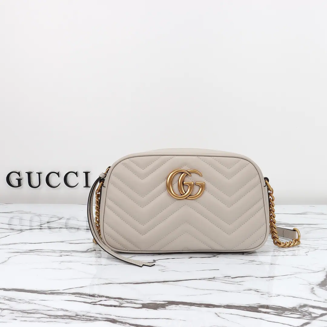 🌟🌟GUCCICounter Quality, Original factory skin, Paragraph447632Light Grey🎈🎈🎈Dimensions: Kuan24xHigh13xSide Wide7cm. 🎉🎉🎉Out-of-pocket shipment！