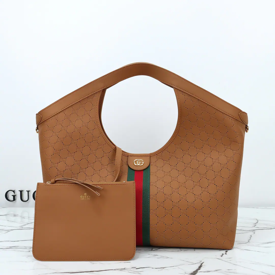 🌟🌟GUCCICounter Quality, Original factory skin, Paragraph853971Brown skin piercing.🎈🎈🎈Dimensions: Bottom40The widest part.54xHigh46xSide Wide16cm. 🎉🎉🎉Out-of-pocket shipment！