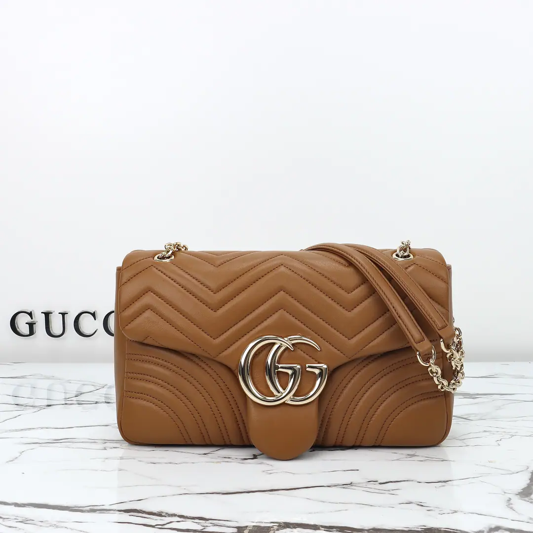 🌟🌟GUCCICounter Quality, Original factory skin, Paragraph838985Brown leather.🎈🎈🎈Dimensions: Kuan30.5xHigh18xSide Wide8cm. 🎉🎉🎉Out-of-pocket shipment！