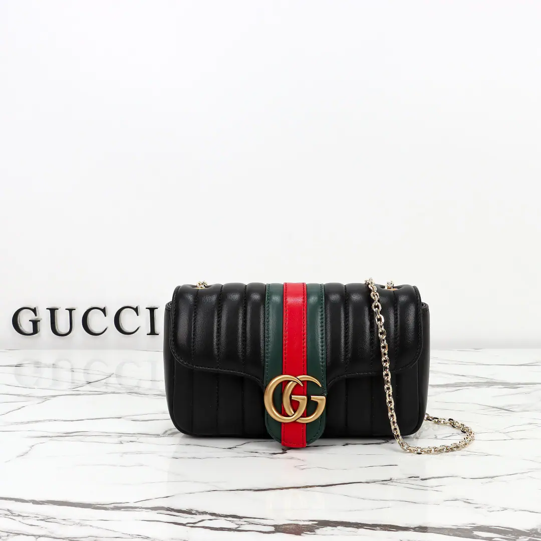 🌟🌟GUCCICounter Quality, Original factory skin, ParagraphA X1Kpi Green Red🎈🎈🎈Dimensions: Kuan20.5xHigh11.5xDeep6cm. 🎉🎉🎉Out-of-pocket shipment！