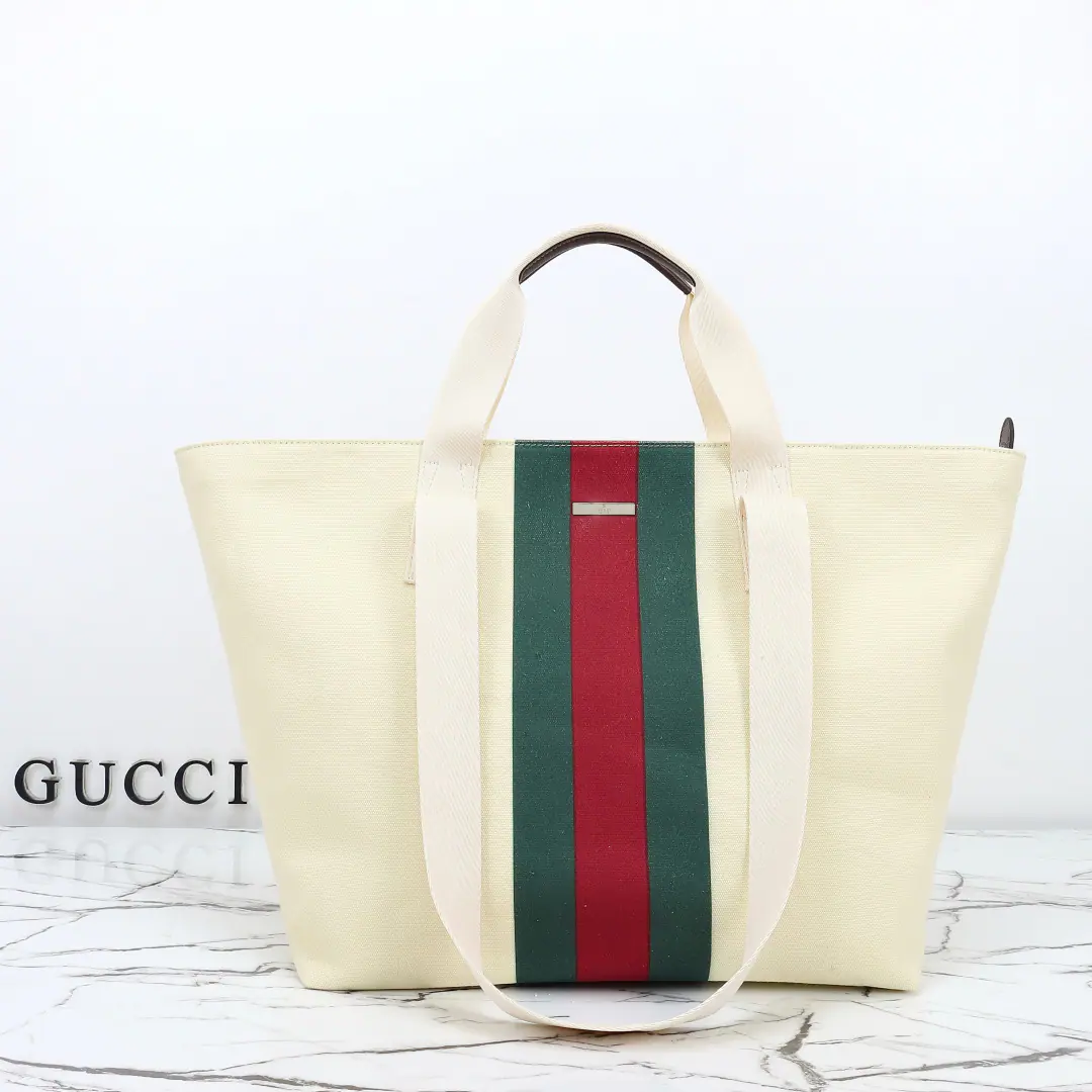 🌟🌟GUCCICounter Quality, Original factory skin, Paragraph875929White canvas.🎈🎈🎈Dimensions: Kuan36xHigh35xSide Wide21.5cm. 🎉🎉🎉Out-of-pocket shipment！