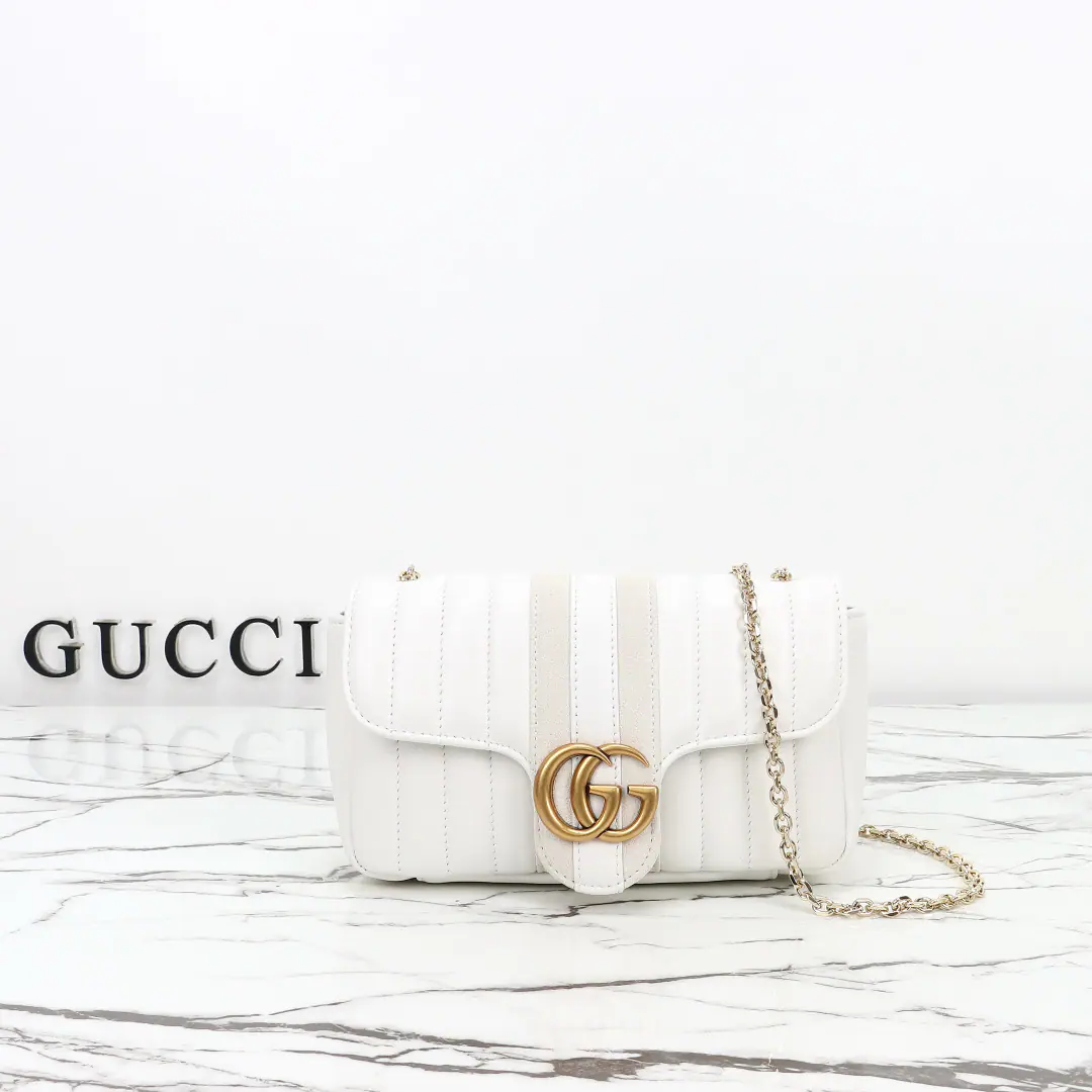 🌟🌟GUCCICounter Quality, Original factory skin, ParagraphA X1White skin sand.🎈🎈🎈Dimensions: Kuan20.5xHigh11.5xDeep6cm. 🎉🎉🎉Out-of-pocket shipment！