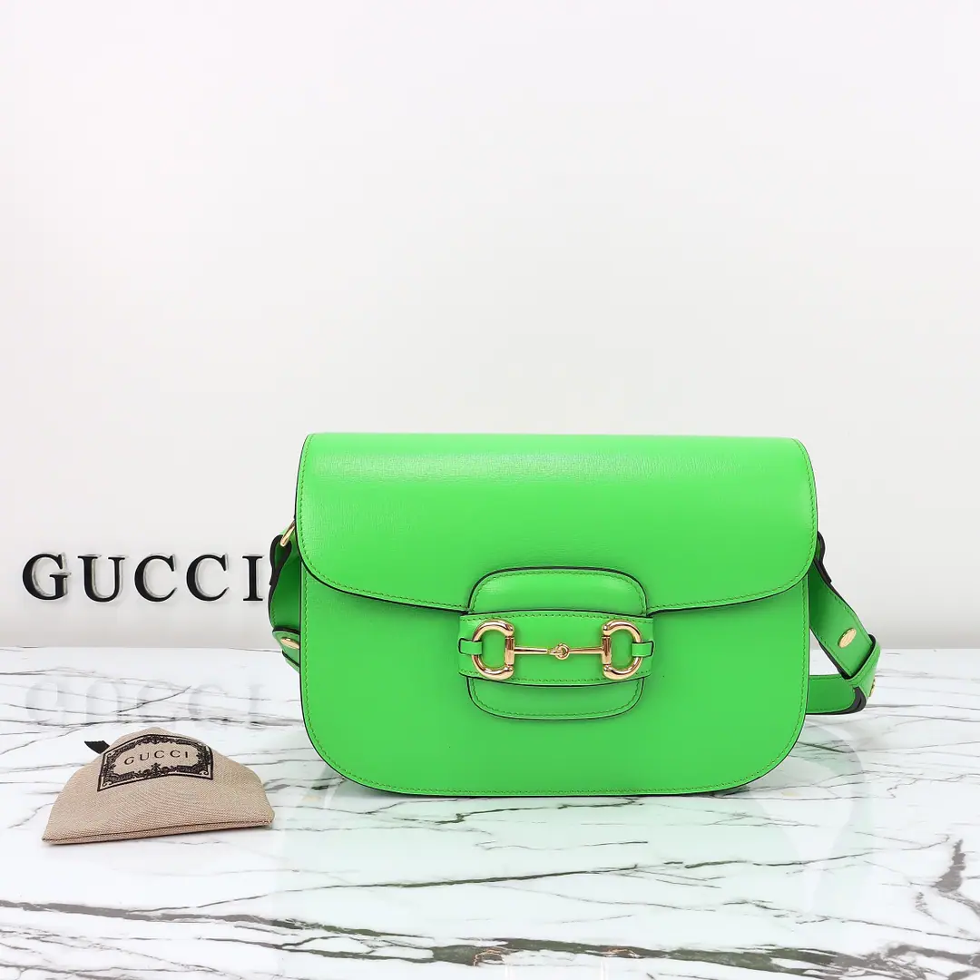 🌟🌟GUCCICounter Quality, Original factory skin, Paragraph602204Green leather.🎈🎈🎈Dimensions: Kuan25xHigh18xSide Wide8cm. 🎉🎉🎉Out-of-pocket shipment！