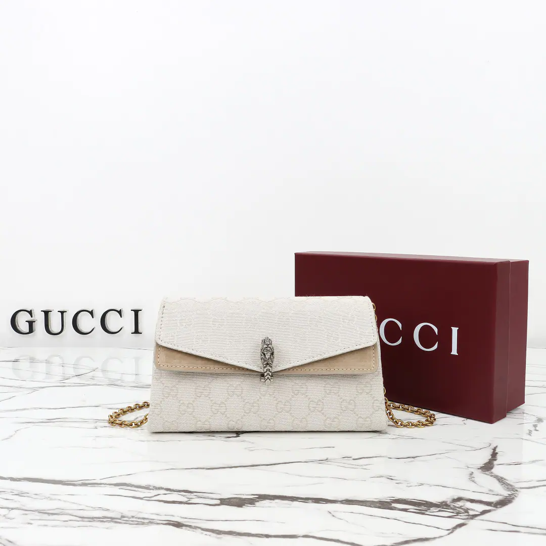 🌟🌟GUCCICounter Quality, Original factory skin, Paragraph876531White cloth.🎈🎈🎈Dimensions: Kuan21xHigh12xSide Wide6cm. 🎉🎉🎉Out-of-pocket shipment！