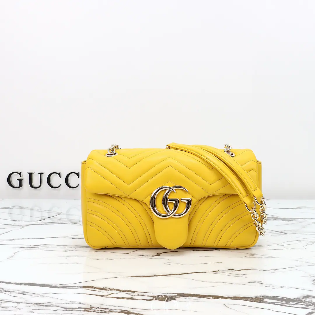 🌟🌟GUCCICounter Quality, Original factory skin, Paragraph837267Mustard yellow.🎈🎈🎈Dimensions: Kuan26xHigh15xSide Wide7cm. 🎉🎉🎉Out-of-pocket shipment！