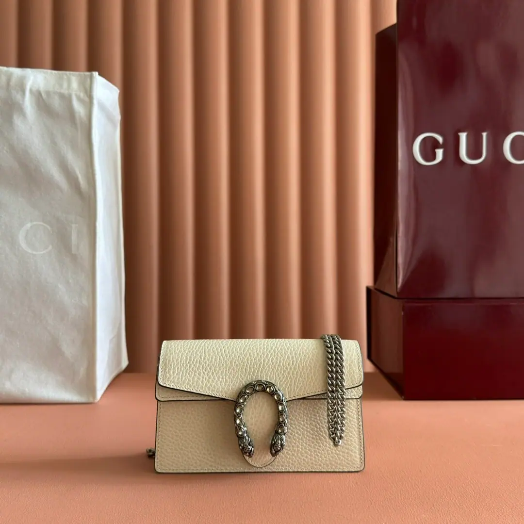 🌟🌟GUCCICounter Quality, Original factory skin, Paragraph476432White skin.🎈🎈🎈Dimensions: Kuan16.5xHigh10xSide Wide4.5cm. 🎉🎉🎉Out-of-pocket shipment！
