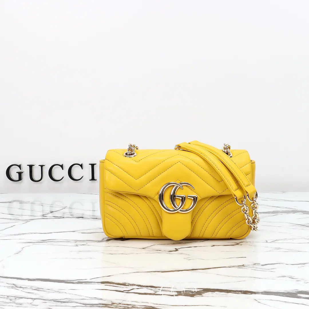 🌟🌟GUCCICounter Quality, Original factory skin, Paragraph837280Mustard yellow.🎈🎈🎈Dimensions: Kuan22xHigh12.5xSide Wide6cm. 🎉🎉🎉Out-of-pocket shipment！