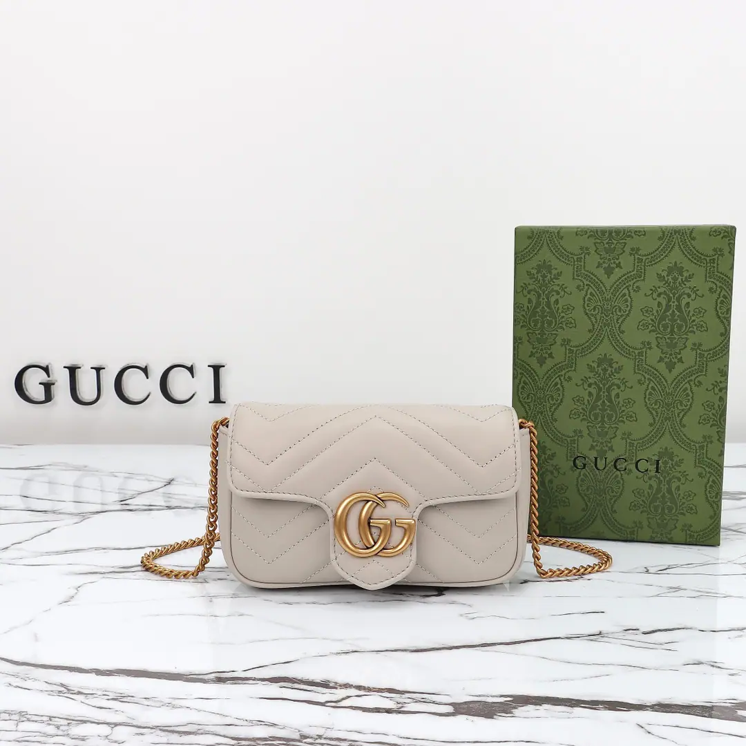 🌟🌟GUCCICounter Quality, Original factory skin, Paragraph476433Light Grey🎈🎈🎈Dimensions: Kuan16.5xHigh10.2xSide Wide5.1cm. 🎉🎉🎉Out-of-pocket shipment！