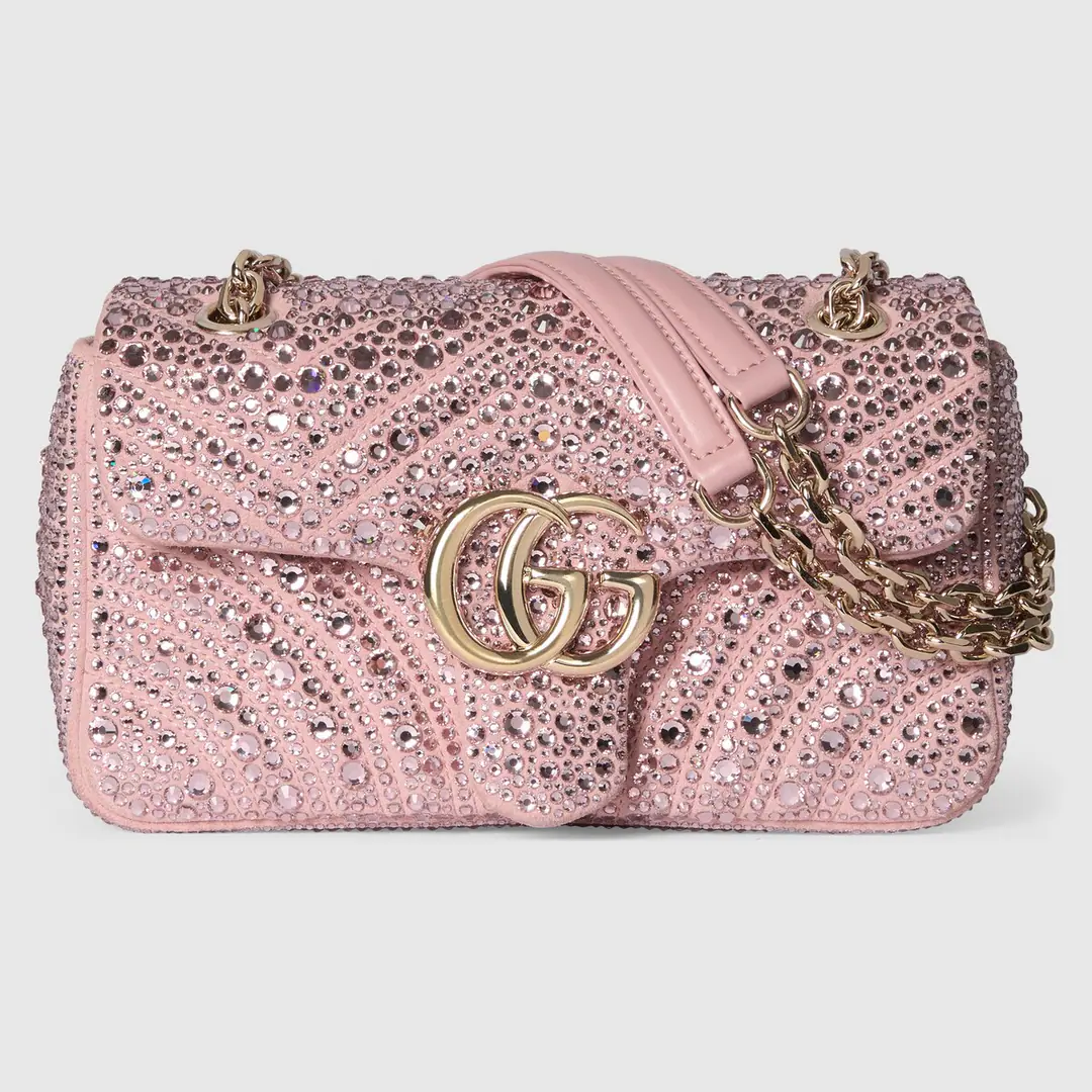 🌟🌟GUCCICounter Quality, Original factory skin, Paragraph837280Pink drill.🎈🎈🎈Dimensions: Kuan22xHigh12.5xSide Wide6cm. 🎉🎉🎉Out-of-pocket shipment！
