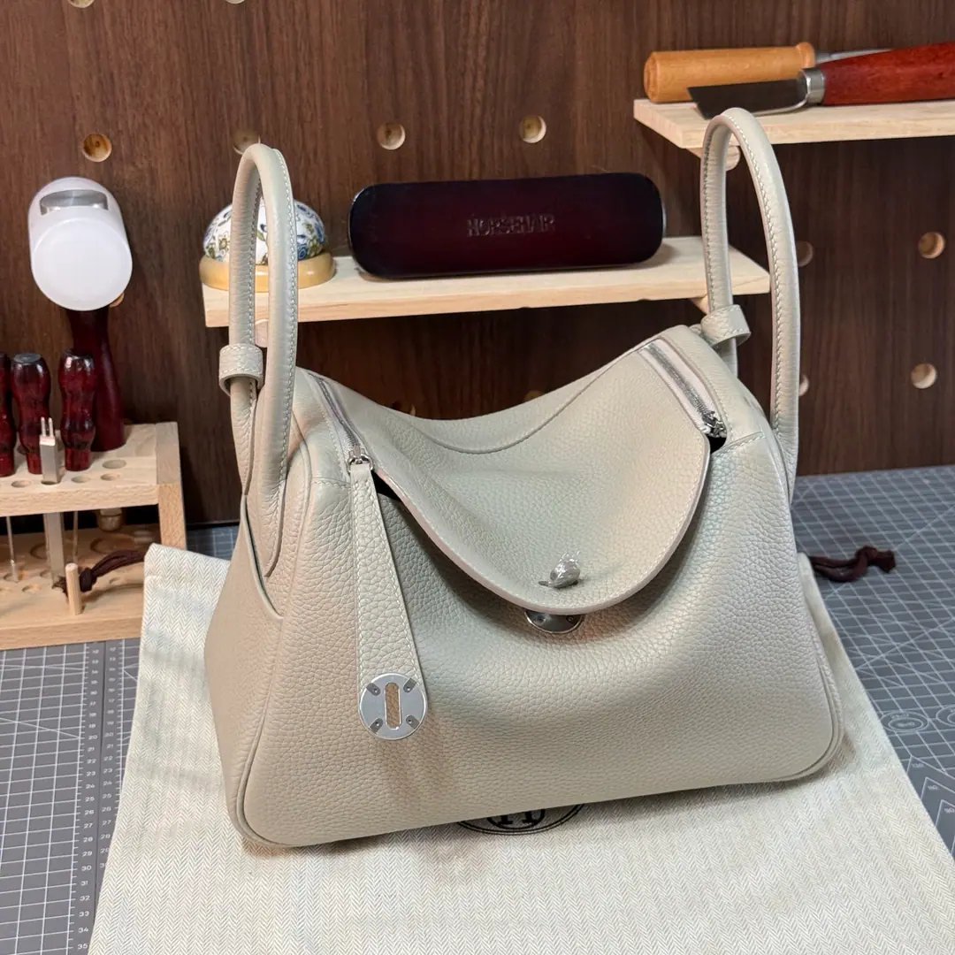 Lindy. 26cm Glacier white Imports of former plants from FrancetcBullskins., Silver button., Advanced full manual custom‼️