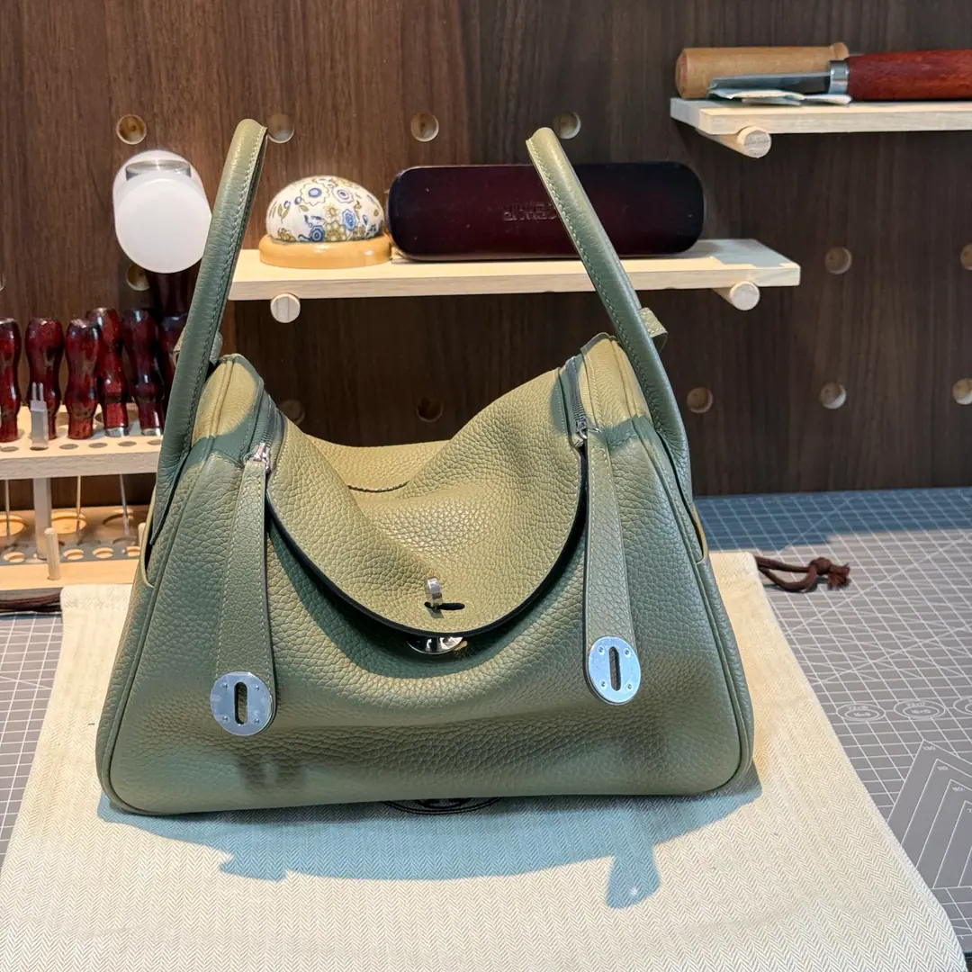 Lindy. 26cm Sage green, Imports of former plants from FrancetcBullskins., Silver button., Advanced full manual custom‼️