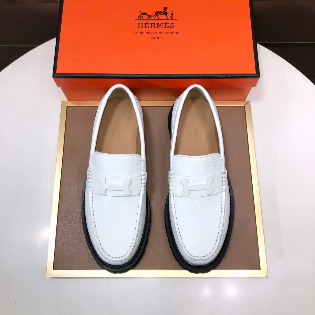 Plant 【【I'm in love with you, Max. HERMES】】（In the high-end cattle.) New paragraph🍀 HERMES——Top Version Classic recreational shoes.！Use imported original cow skins, Inside, inside, inside the comfort of the cow.！The original grind-resistant rubber bubble.！High quality.！Codes38-45（45Do it.)
