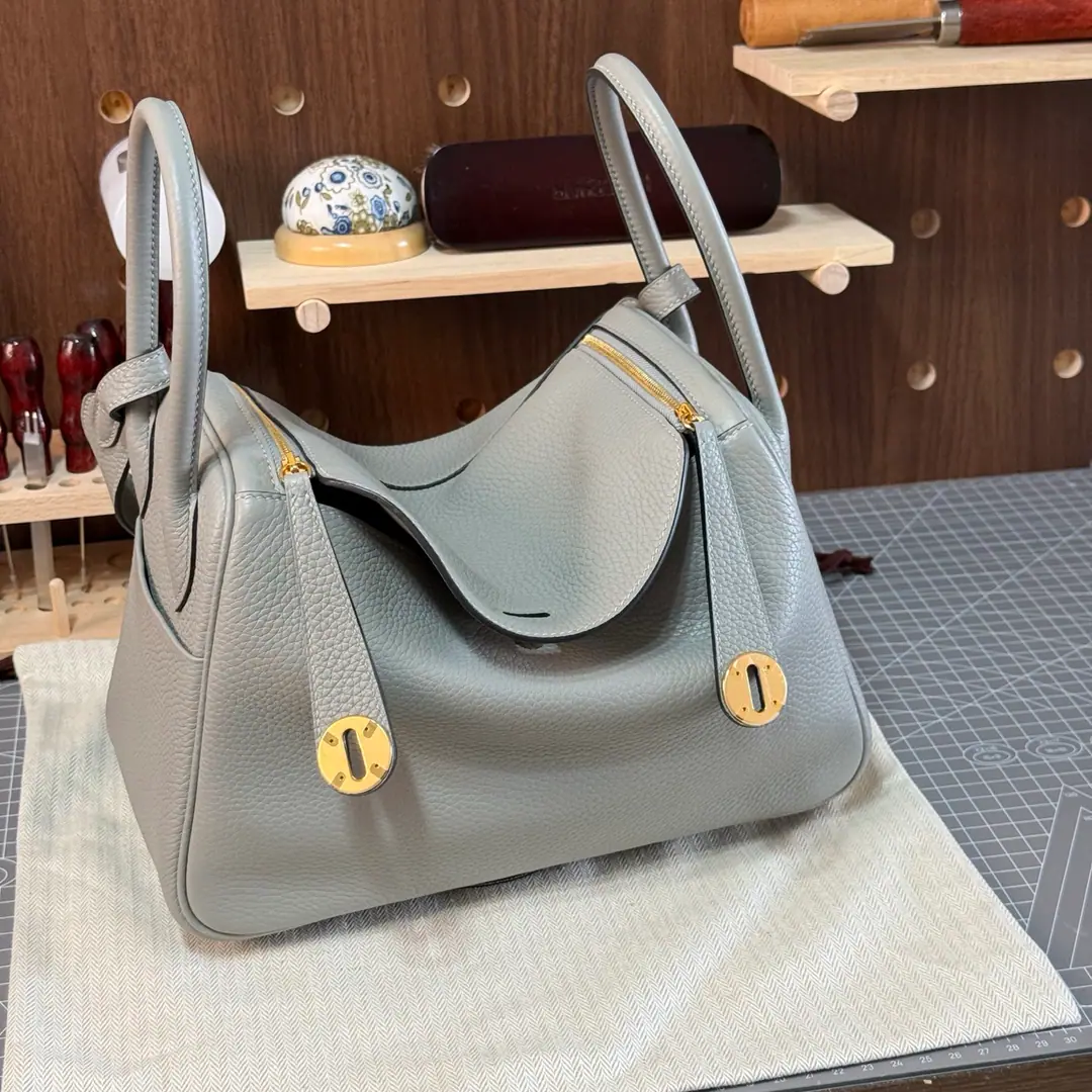 Lindy. 26cm Glacier blue Imports of former plants from FrancetcBullskins., Gold button., Advanced full manual custom‼️