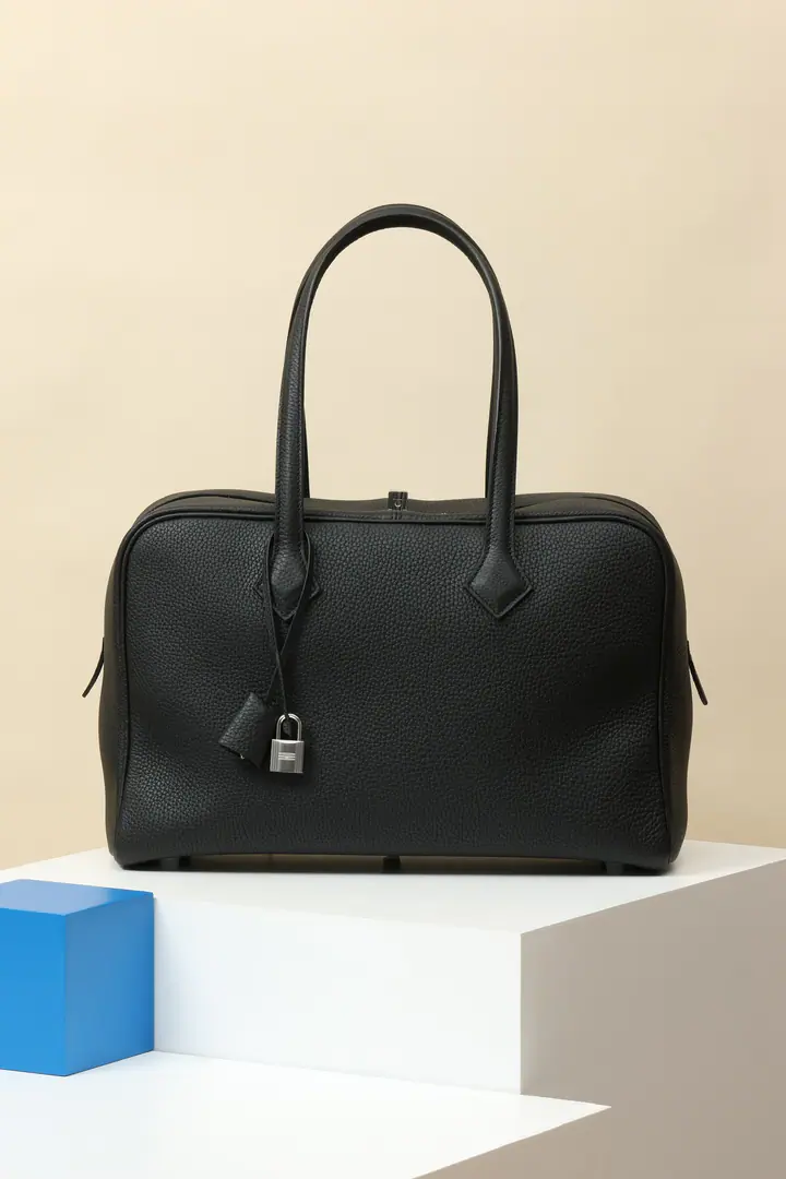 🇨🇳Model: VR35 Colours: CK18Elephant ash. Dimensions: Long35.5x Deep22.5xKuan17cm TCBig Bull's skin is a bag of old times' handbags. The zipper can be pulled to both sides. - You can carry it with your hand or shoulder. Made in France Metals.: - Pump.
