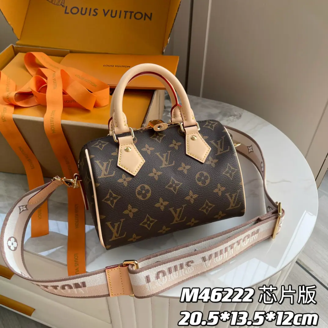 【 C01 Chip version】Internal pricesP Original List Enhancement💪M46222【Full upgrade of quality】I'm taking a background picture., Paragraph Speedy Bandoulière 20 Handbag Selection Monogram The canvas., The edge of the leather and the fabric of the cattle., And continue Louis Vuitton in her lingue. Speedy A classic travel bag design., Dismantling and tweakable straps with a swirl leather handle and a branding branding mark that can be adjusted. Dimensions: 20.5 x 13.5 x 12.0 centimetres (Long x High x Kuan)